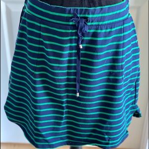Green and Navy Summer Skirt